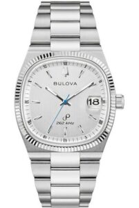 Bulova Super Seville Silver Stainless Steel Bracelet 96B444