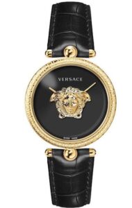 Versace Palazzo Black Leather Strap VECO02722