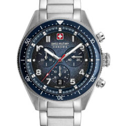 Swiss Military Hanowa Greyhound Chronograph Silver Stainless Steel Bracelet SMWGI0003804
