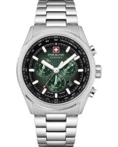 Swiss Military Hanowa Navalus Chronograph Silver Stainless Steel Bracelet SMWGI0004206