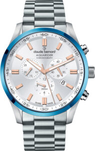 Claude Bernard Aquarider Chronograph  Mens Watch 10222-3MBU-AIR