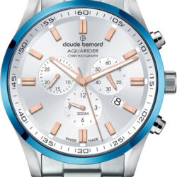 Claude Bernard Aquarider Chronograph  Mens Watch 10222-3MBU-AIR