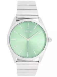 Oozoo Timepieces Silver Metallic Bracelet C11516