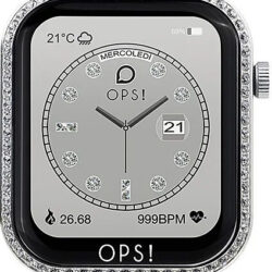 OPS!SMART CALL Love Diamons Silver Mesh Strap OPSSW-43